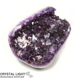 Single Druse Pieces: Amethyst Polished Druse with Sugar Quartz