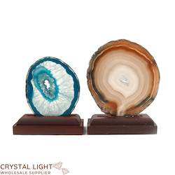 Agate Slice on Stand Lot