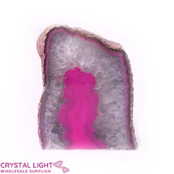 Pink Agate Candle Holder