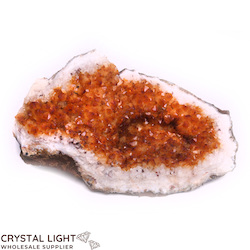 Single Druse Pieces: Citrine Druse Piece