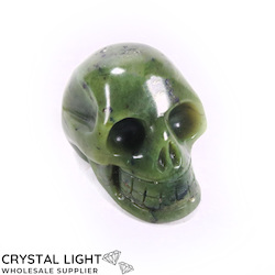 Nephrite Jade Skull