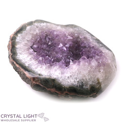 Single Druse Pieces: Amethyst Semi Polished Druse