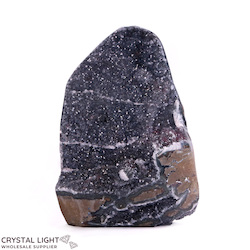 Black Amethyst Cut Base Druse