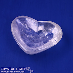 Clear Quartz Heart Dish (Single)