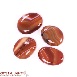 Orange Striped Agate Flatstone Lot