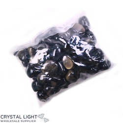 Bulk Polished, Tumbles & Flatstones: Goldsheen Obsidian Tumble /1kg Bag