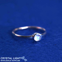 Rainbow Moonstone Ring