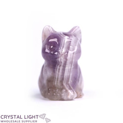 Chevron Amethyst Cat