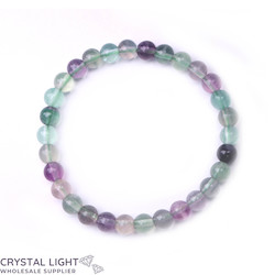Rainbow Fluorite Bracelet 6mm