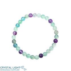Rainbow Fluorite Bracelet 6mm