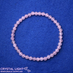 Rose Quartz Bracelet 4mm