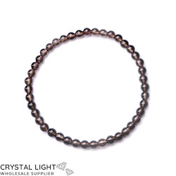 Smokey Quartz Bracelet 4mm