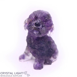 Resin Dog - Chevron Amethyst