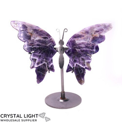 Butterfly on Stand - Chevron Amethyst