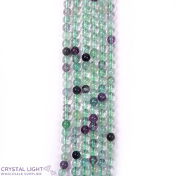 4mm Bead: Rainbow Fluorite Beads 4mm