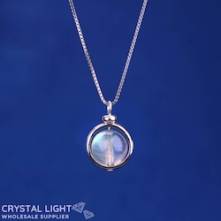 Sterling Silver Necklaces: Ball Necklace -&nbsp;Labradorite&nbsp;