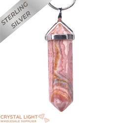Sterling Silver Pendants: Rhodochrosite DT Pendant (Large)