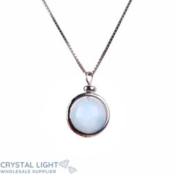 Sterling Silver Necklaces: Ball Necklace -&nbsp;Aquamarine&nbsp;