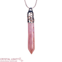 Banded Agate Long Pendant