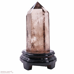 Smokey Quartz Point On Stand