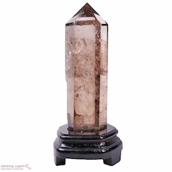 Smokey Quartz Point On Stand