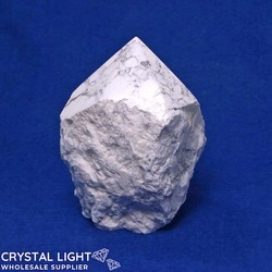 Cut Base Points: Howlite Cut Base Point