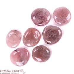 Flatstone Individuals and Lots: Strawberry Quartz Flatstone Lot