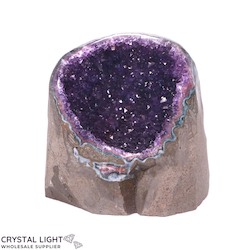 Single Druse Pieces: Amethyst Cut Base Druse