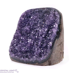 Single Druse Pieces: Amethyst Cut Base Druse