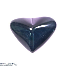 Rainbow Obsidian Heart