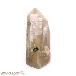 Citrine Point with Green Tourmaline