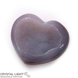 Agate Druse Heart