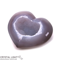 Agate Druse Heart