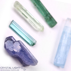 Small Crystal Specimens: Mixed Specimen Lot in Display Case (A-Grade)