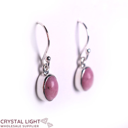 Pink Opal Hook Earrings