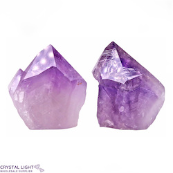 Natural Point Lots: Amethyst Natural Cut Base Point Lot