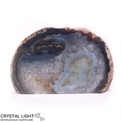 Agate Geodes: Agate Cut Base Geode Large