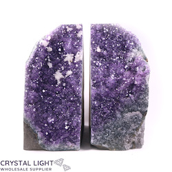 Bookends: Amethyst Bookends