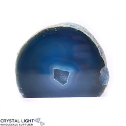 Agate Geodes: Blue Agate Cut Base Geode