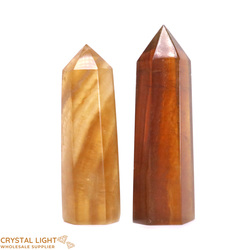 Polished Point Lots: Yellow Fluorite Point Lot