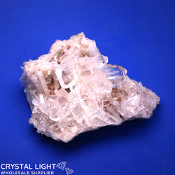 Sacred Rose Faden Quartz Cluster