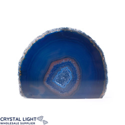 Blue Agate Cut Base Geode