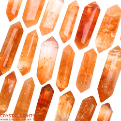 Polished Points By Quantity: Citrine DT Polished Point