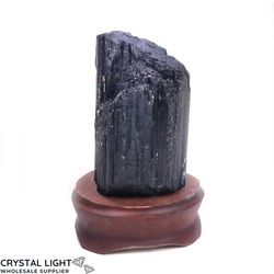 Black Tourmaline on Stand