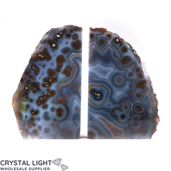 Agate Bookends (Natural)