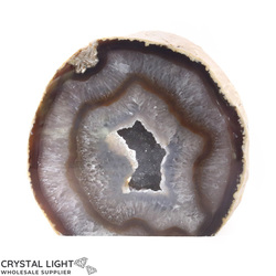 Agate Geodes: Agate Cut Base Geode Large