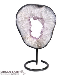 Display Pieces on Stand: Amethyst Druse Ring on Stand