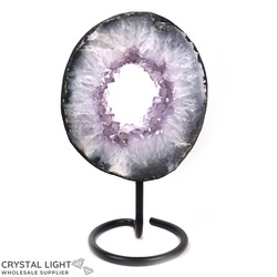 Amethyst Druse Ring on Stand