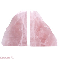 Bookends: Rose Quartz Bookends