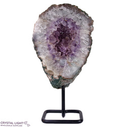 Amethyst Druse Ring on Stand